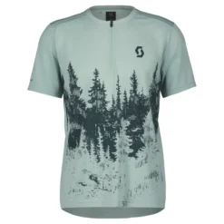 Scott Trail Flow Zip Men's Short Sleeve Jersey - Metal Blue/Dark Blue -Sportful Shop 4032317502