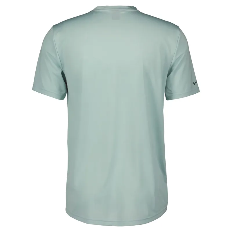 Scott Trail Flow Zip Men's Short Sleeve Jersey - Mineral Green/Aruba Green 4 Scott Trail Flow Zip Men's Short Sleeve Jersey - Mineral Green/Aruba Green - Image 2