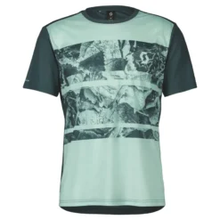 Scott Trail Flow Men's Short Sleeve Jersey - Mineral Greer/Aruba Green 11 Scott Trail Flow Men's Short Sleeve Jersey - Mineral Greer/Aruba Green -Sportful Shop 4032337502