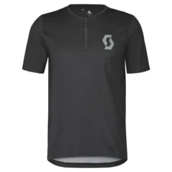 Scott Trail Vertic Zip Men's Short Sleeve Jersey - Black -Sportful Shop 4032940001