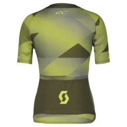 Scott RC Premium Climber Women's Short Sleeve Jersey - Fir Green/Bitter Yellow -Sportful Shop 4038777512A