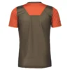 Scott Trail Vertic 10 Junior Short Sleeve Jersey - Braze Orange/Shadow Brown