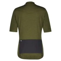 Scott Gravel Merino Men's Short Sleeve Jersey - Fir Green/Black -Sportful Shop 4040917386A