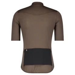 Scott Gravel Merino Men's Short Sleeve Jersey - Shadow Brown/Black