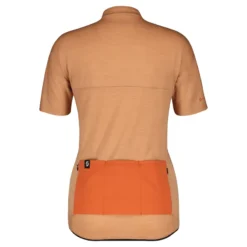Scott Gravel Merino Women's Short Sleeve Jersey - Rose Beige/Braze Orange -Sportful Shop 4040927506A