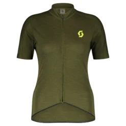 Scott Gravel Merino Women's Short Sleeve Jersey - Fir Green/Bitter Yellow -Sportful Shop 4040927512