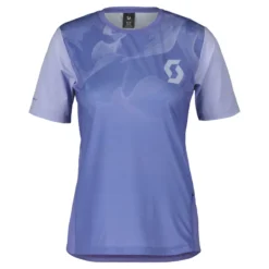 Scott Trail Vertic Women's Short Sleeve Jersey - Dark Blue/Braze Orange