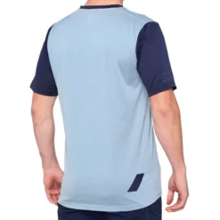 100 Percent Ridecamp Men's Short Sleeve Jersey - Light Slate/Navy -Sportful Shop 41401 249 2