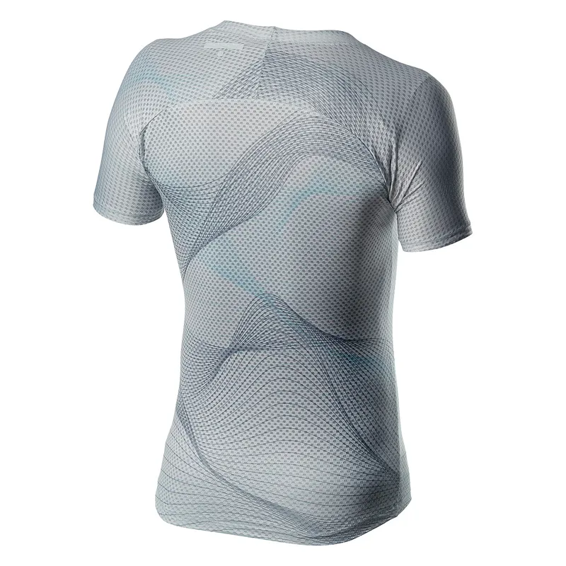 Castelli Pro Mesh Short Sleeve Base Layer - Silver Grey 3 Castelli Pro Mesh Short Sleeve Base Layer - Silver Grey