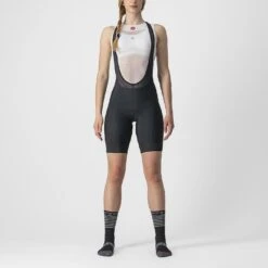 Castelli Prima Women's Bib Shorts - Forest Grey/Sulphur -Sportful Shop 452006222p 472 01 1400Wx1400H 1