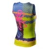 Castelli Pro Mesh Womens Sleeveless Base Layer - Pink Fluo Flower -Sportful Shop 452007920p 995 02 1400wx1400h