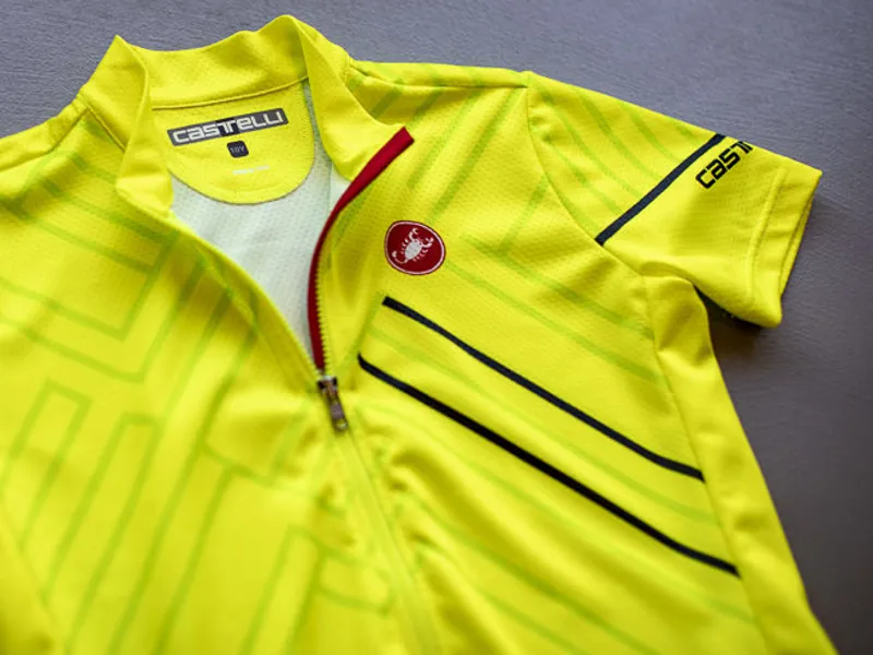 Castelli Campioncino Kids Short Sleeve Jersey - Yellow Fluo 5 Castelli Campioncino Kids Short Sleeve Jersey - Yellow Fluo - Image 3