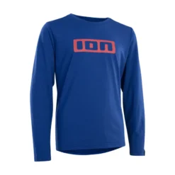 ION Logo DR Long Sleeve Youth MTB Jersey - Storm Blue -Sportful Shop 47220 5011714
