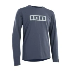 ION Logo DR Long Sleeve Youth MTB Jersey - Storm Blue -Sportful Shop 47220 5011755 1