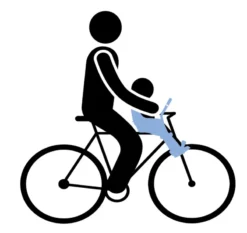 Thule Yepp Mini Front Child Seat - Blue -Sportful Shop 553562 sized 1800x1200 rev 1 1