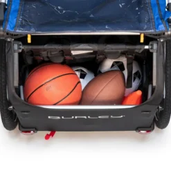 Burley DLite Old School Child Trailer - Blue -Sportful Shop 6 dlite cargo webex