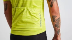 Specialized RBX Comp Mirage Men's Short Sleeve Jersey - Hyper Green -Sportful Shop 64022 421 APP RBX COMP MIRAGE JERSEY SS MEN HYP M DETAIL2