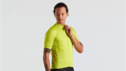 Specialized RBX Comp Mirage Men's Short Sleeve Jersey - Hyper Green -Sportful Shop 64022 421 APP RBX COMP MIRAGE JERSEY SS MEN HYP M FRONT 3 4