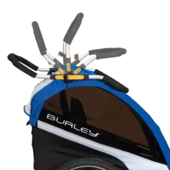 Burley DLite Old School Child Trailer - Blue -Sportful Shop 7 dlite handlebar webex