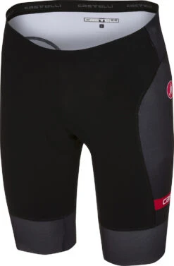 Castelli Free Tri Shorts - Black/Grey/Brilliant Orange -Sportful Shop 8618107 010