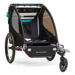 Burley Encore X Child Trailer - Turquoise -Sportful Shop 9 encore x seat down webex