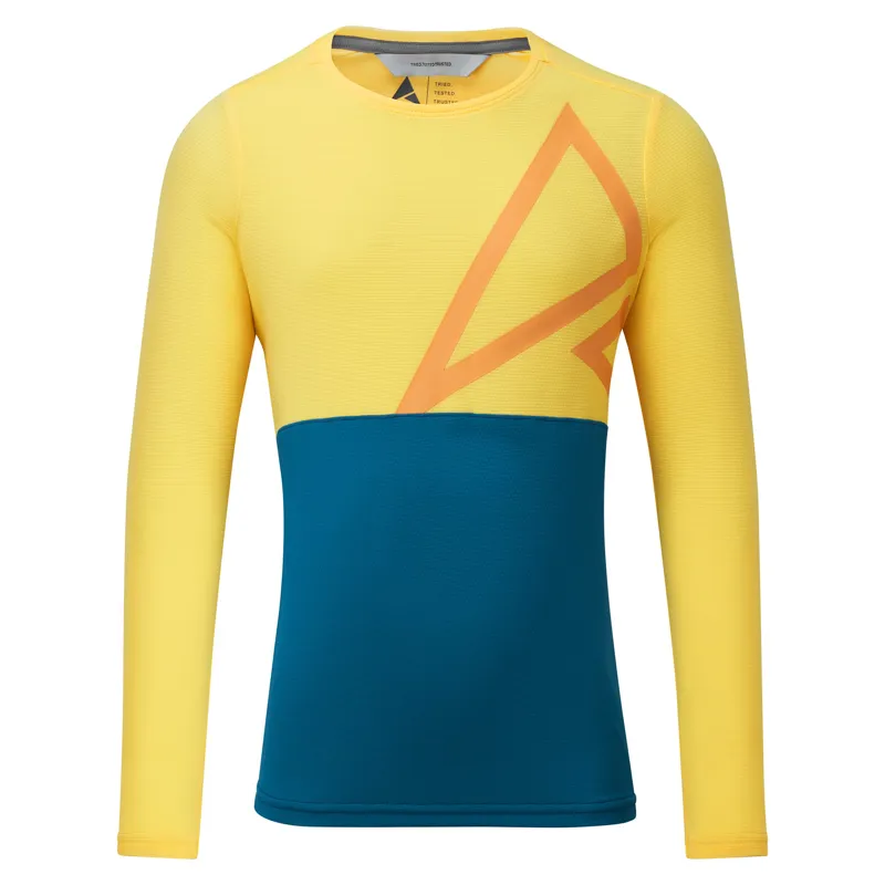 Altura Spark Trail Kids Long Sleeve Jersey - Yellow/Blue 3 Altura Spark Trail Kids Long Sleeve Jersey - Yellow/Blue