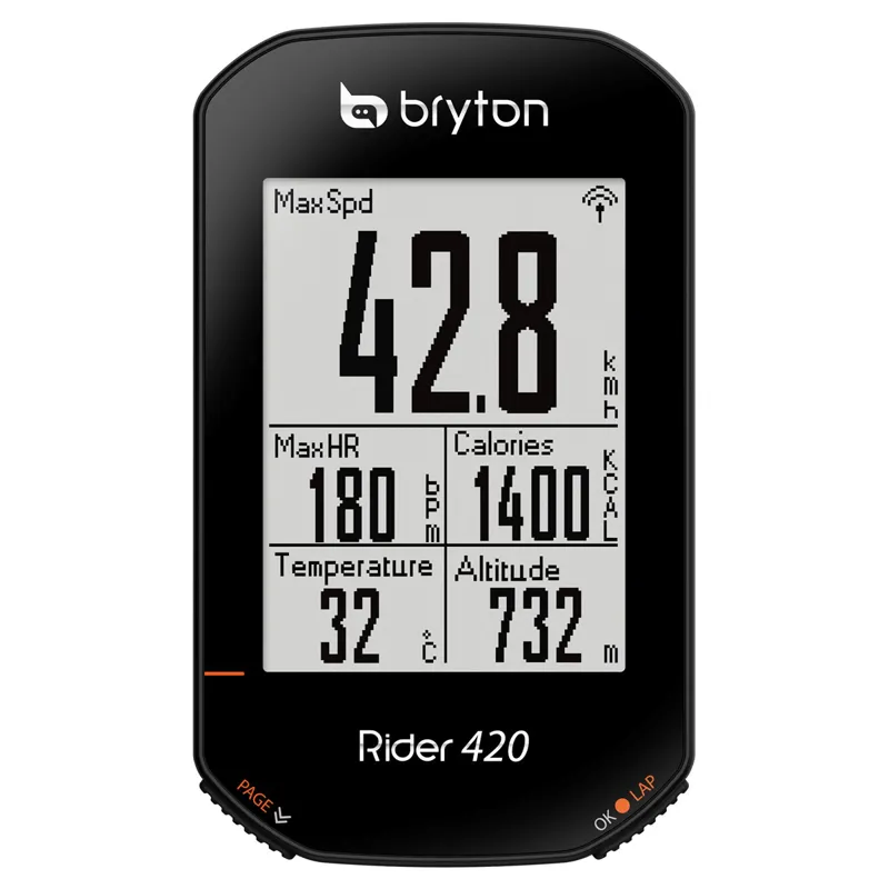 Bryton Rider 420T GPS Cycle Computer Bundle With Cadence / Heart Rate