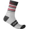 Castelli Gregge 15 Men's Socks - Red/Savile Blue -Sportful Shop CS17560SILGrayGray 2