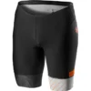 Castelli Free Tri Shorts - Black/Grey/Brilliant Orange -Sportful Shop CS18107Grey
