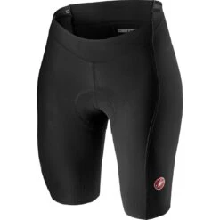 Castelli Velocissima 2 Womens Lycra Shorts - Black/Pink Fluo -Sportful Shop CS20060BLK 2