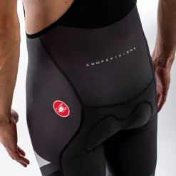 Castelli Competizione Kit Bib Shorts - Black/White/Red -Sportful Shop CS21007BlackWhiteRed 6