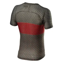 Castelli Pro Mesh Mens Short Sleeve Base Layer Bark - Green/Fiery Red -Sportful Shop CS21022BarkGreenFieryRed 2