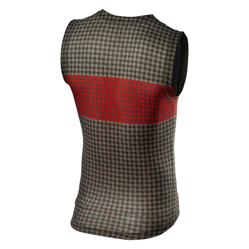 Castelli Pro Mesh Mens Sleeveless Base Layer - Bark Green/Fiery Red 4 Castelli Pro Mesh Mens Sleeveless Base Layer - Bark Green/Fiery Red - Image 2