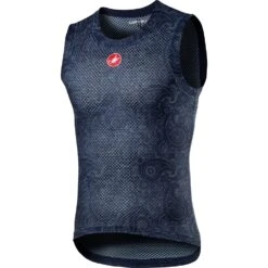 Castelli Pro Mesh Mens Sleeveless Base Layer - Black/White -Sportful Shop CS21023DarkSteelBlue 1