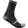 Castelli Rosso Corsa Pro 15 Socks - Black -Sportful Shop CS21026Black