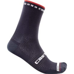 Castelli Rosso Corsa Pro 15 Socks - White -Sportful Shop CS21026SavileBlue 1