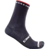 Castelli Rosso Corsa Pro 15 Socks - Savile Blue -Sportful Shop CS21026SavileBlue