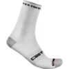 Castelli Rosso Corsa Pro 15 Socks - White -Sportful Shop CS21026White
