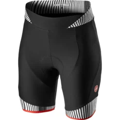 Castelli Illusione Womens Lycra Shorts - Black/White -Sportful Shop CS21054BlackWhite 1