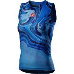 Castelli Pro Mesh Womens Sleeveless Base Layer - Azzurro Italia 8 Castelli Pro Mesh Womens Sleeveless Base Layer - Azzurro Italia -Sportful Shop CS21060AzzurroItalia