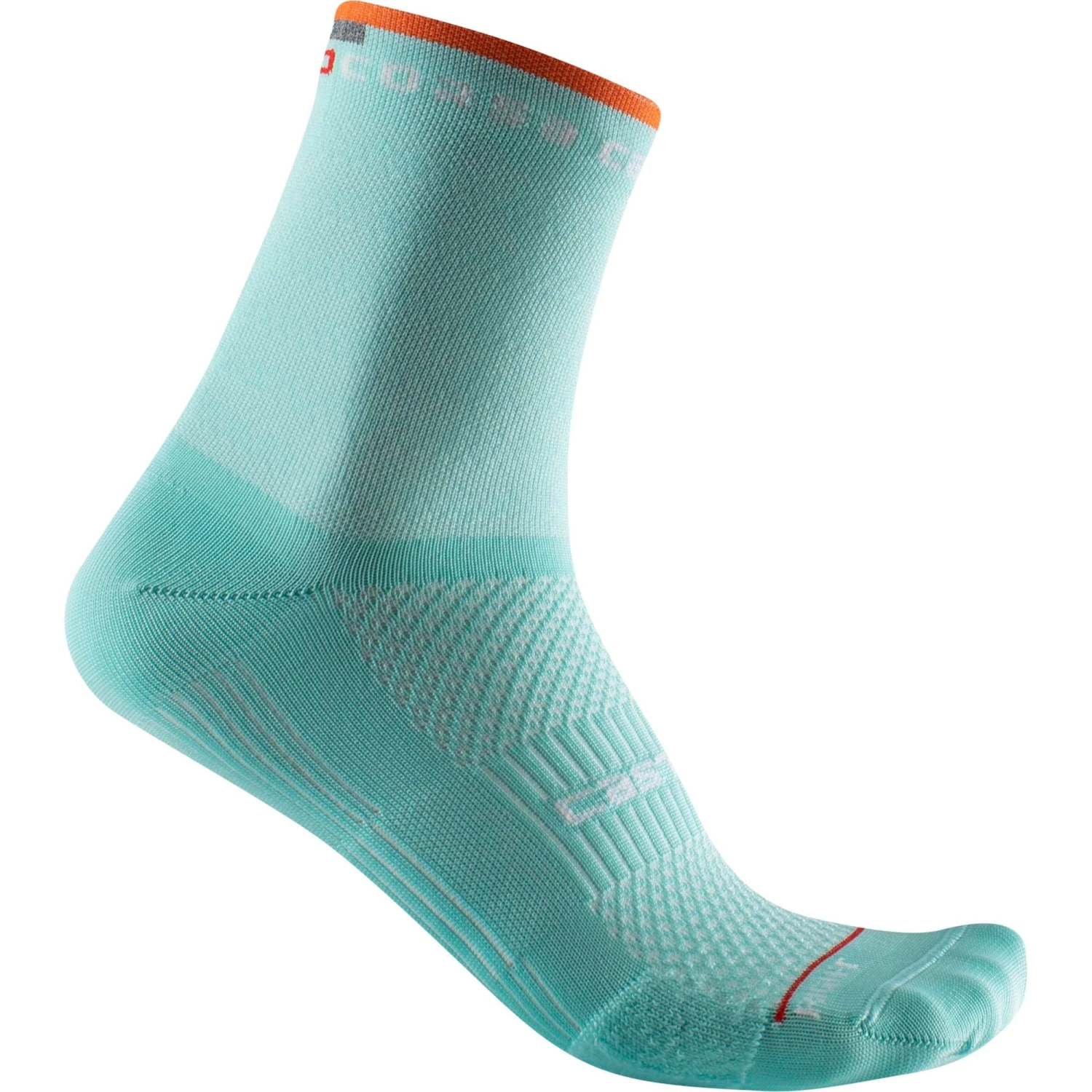 Castelli Rosso Corsa 11 Women's Socks - Steel Blue/Brilliant Pink 4 Castelli Rosso Corsa 11 Women's Socks - Steel Blue/Brilliant Pink - Image 2