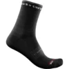 Castelli Rosso Corsa 11 Women's Socks - Black/White -Sportful Shop CS21062Black