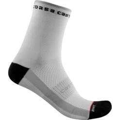 Castelli Rosso Corsa 11 Women's Socks - Steel Blue/Brilliant Pink 11 Castelli Rosso Corsa 11 Women's Socks - Steel Blue/Brilliant Pink -Sportful Shop CS21062BlackWhite 1