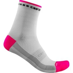 Castelli Rosso Corsa 11 Women's Socks - Steel Blue/Brilliant Pink 9 Castelli Rosso Corsa 11 Women's Socks - Steel Blue/Brilliant Pink -Sportful Shop CS21062White 2