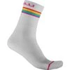 Castelli Go 15 Women's Socks - Bordeaux/Brilliant Pink-White -Sportful Shop CS21557WHTFuchsia 1
