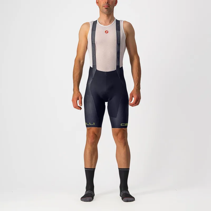Castelli Free Aero RC Pro Men's Bib Shorts - Savile Blue/Electric Lime 3 Castelli Free Aero RC Pro Men's Bib Shorts - Savile Blue/Electric Lime