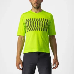 Castelli Trail Tech Men's Technical T-Shirt - Electric Lime/Dark Lime -Sportful Shop CS220083831 1