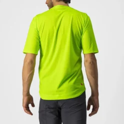 Castelli Trail Tech Men's Technical T-Shirt - Electric Lime/Dark Lime -Sportful Shop CS220083831 2