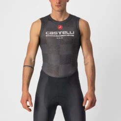 Castelli Pro Mesh Men's Sleeveless Base Layer - Silver Grey -Sportful Shop CS220330101 1 1