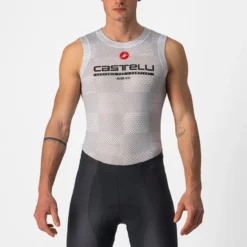 Castelli Pro Mesh Men's Sleeveless Base Layer - Silver Grey -Sportful Shop CS220338701 1